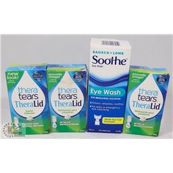 BAG OF ASSORTED EYE WASHES