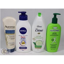 BAG OF ASSORTED BODY LOTION AND BODY WASH