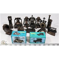 DIE CAST MINIATURE PENCIL SHARPENERS.
