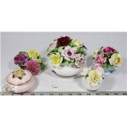 FLAT OF ASSORTED BONE CHINA.