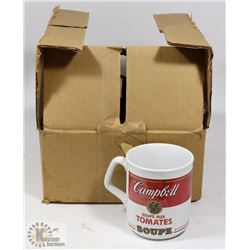 NEW SET OF 4 CAMPBELL TOMATO SOUP CUPS.