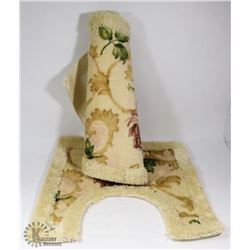 NEW BATHROOM RUG SET.