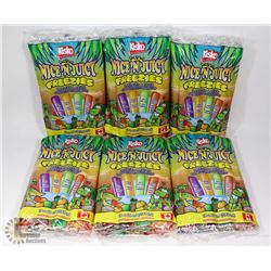 6 BAGS OF FRUIT FLAVOUR FREEZIES (18 X 66ML EACH)