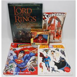 LOT OF SUPER HERO COMIC AND BOOKS