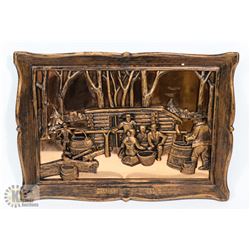 "MAPLE SUGAR TIME" COPPERCRAFT WALL ART