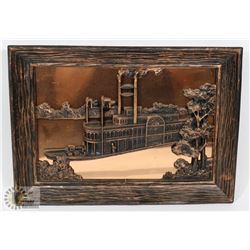 "PRINCES" STEAMBOAT COPPERCRAFT WALL ART