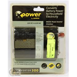 NEW X POWER 300W MOBILE POWER INVERTER