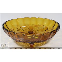 FOOTED GOLD CENTERPIECE BOWL