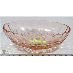 PEACH COLOR CENTERPIECE BOWL