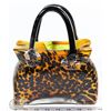 Image 1 : GLASS PURSE ORNAMENT.