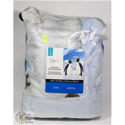 MAINSTAYS TWIN SIZE HIGH PILE VELOUR BLANKET