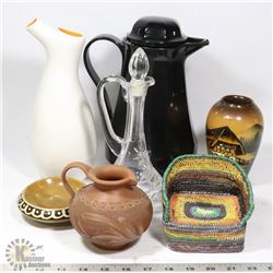 BOX OF COFFEE CARAFE, PITCHER AND MORE