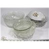Image 1 : VARIOUS GLASS SERVING BOWLS