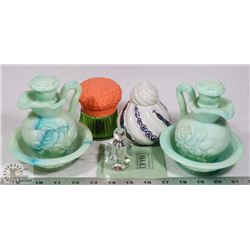 ASSORTED AVON PERFUME HOLDERS.