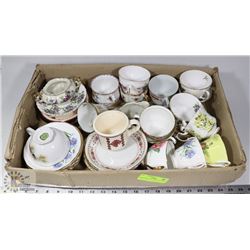 BONE CHINA TEA CUPS & SAUCERS