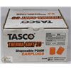 Image 1 : BOX OF TASCO DISPOSABLE EARPLUGS