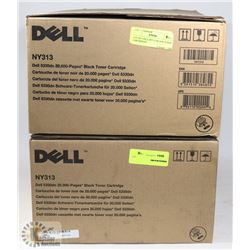 LOT OF 2 DELL NY313 BLACK TONER CARTRIDGES