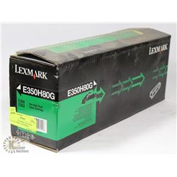 LEXMARK E350H80G ONE HIGH YIELD TONER CARTRIDGE
