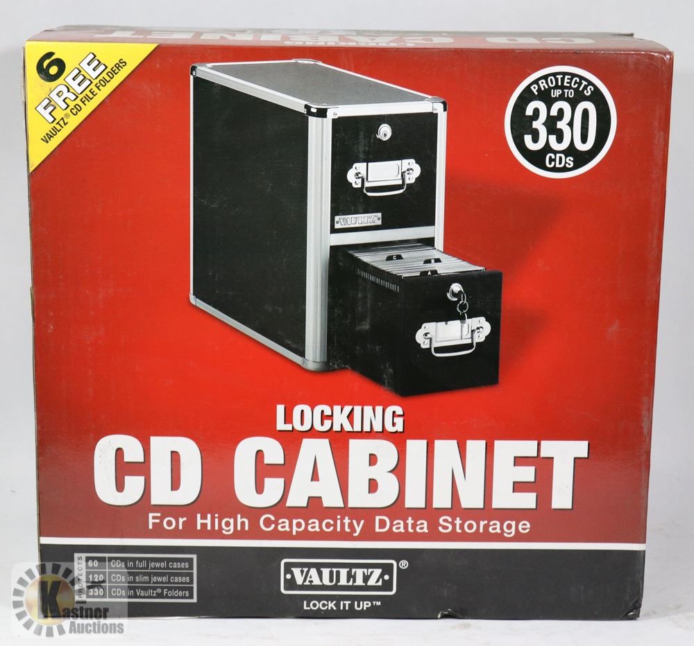 VAULTZ LOCKING CD CABINET