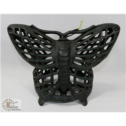 HEAVY CAST IRON BUTTERFLY CANDLE CAGE