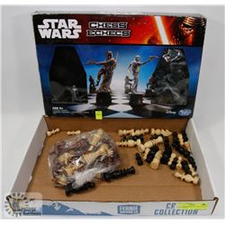 STAR WARS CHESS SET WITH EXTRA CHESS PIECES