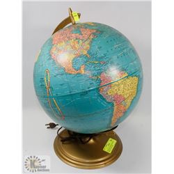 VINTAGE LIGHTED PLASTILIGHT WORLD GLOVE USSR.