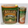 Image 1 : PAIR OF COLLECTOR BAILEYS TINS