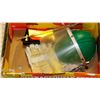 Image 1 : HARD HAT WITH NEW FACE SHIELD, GLOVES, SAFETY