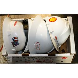 LOT OF 4 SAFETY HARD HATS