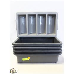 4 BUS PANS & CUTLERY TRAY