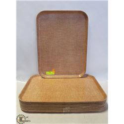 10 HEAVY DUTY FIBERGLASS TRAYS 20" X 15"