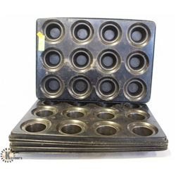 LOT OF 6 MUFFIN TINS