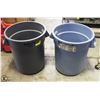 Image 1 : 2 RUBBERMAID BRUTE 20 GAL REFUSE CONTAINERS