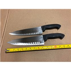 USED SHARPENED KNIVES LRG BLADE - LOT OF 2