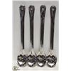 Image 1 : NEW 15" STAINLESS PERFORATED SPOONS - LOT OF 4