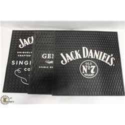 LOT OF 3 JACK DANIELS BAR MATS