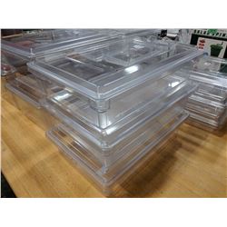 FOOD STORAGE CONTAINERS WITH LIDS - LOT OF 3 (6 PC