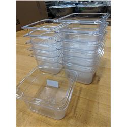 1/6 SIZE, 4" DEEP POLYCARBONATE INSERTS - LOT OF