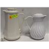 Image 1 : LOT OF 2 INSULATED COFFEE JUGS-WHITE