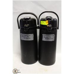 LOT OF 2 INSULATED COFFEE JUGS-BLACK