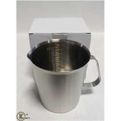 NEW 1000ML STAINLESS STEEL GRADUATED MEASURE