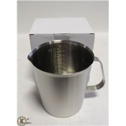 NEW 1000ML STAINLESS STEEL GRADUATED MEASURE