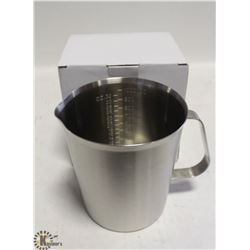 NEW 1000ML STAINLESS STEEL GRADUATED MEASURE