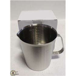 NEW 1000ML STAINLESS STEEL GRADUATED MEASURE