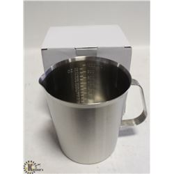 NEW 1000ML STAINLESS STEEL GRADUATED MEASURE