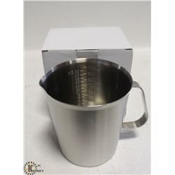 NEW 1000ML STAINLESS STEEL GRADUATED MEASURE
