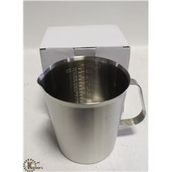 NEW 1000ML STAINLESS STEEL GRADUATED MEASURE