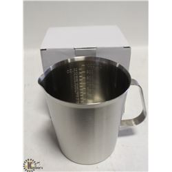NEW 1000ML STAINLESS STEEL GRADUATED MEASURE