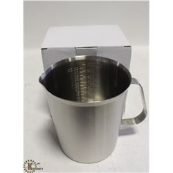 NEW 1000ML STAINLESS STEEL GRADUATED MEASURE