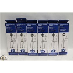 SET OF SIX PORTION SCOOPS